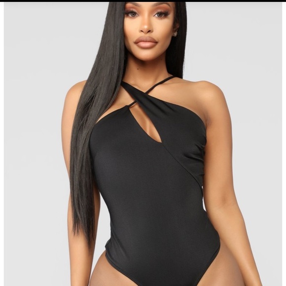 Fashion Nova Nobody Else Black Bodysuit NWT Size M - Picture 7 of 9